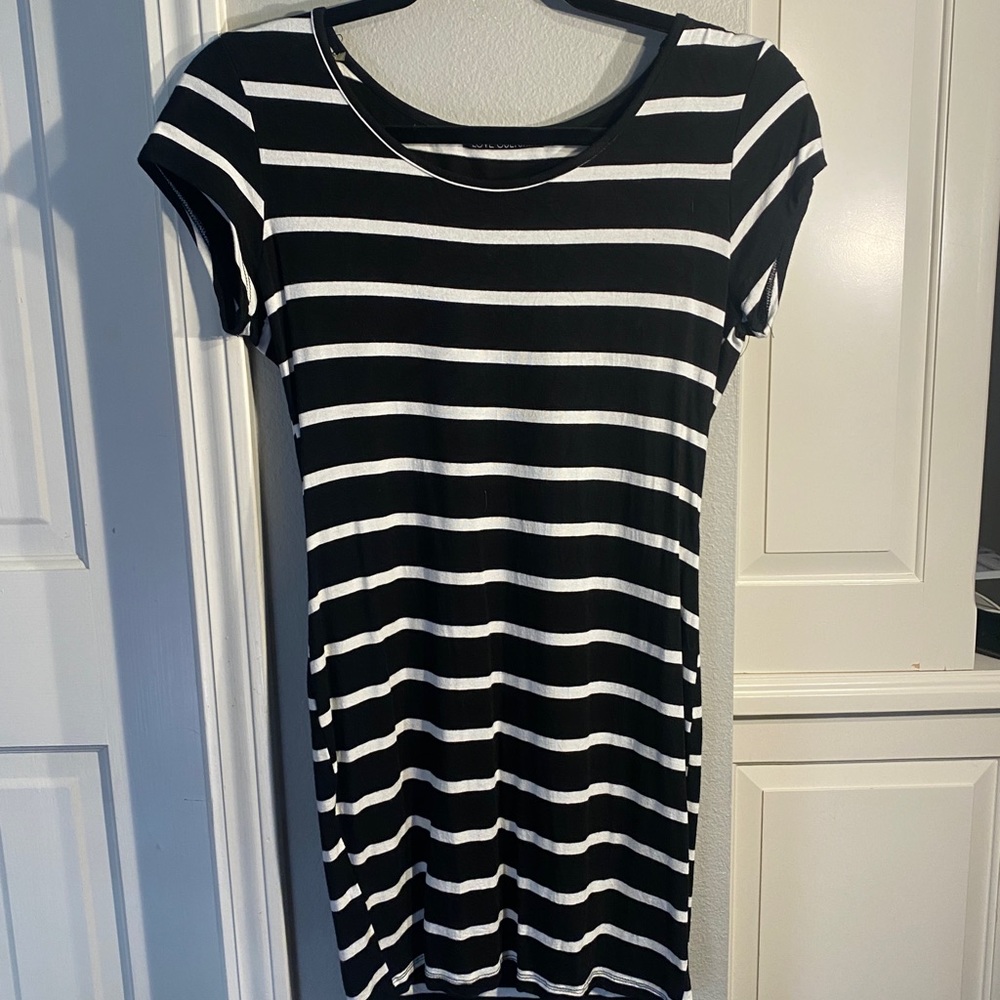 black and white love culture dress small/medium dress